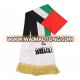 Custom High quality gift Knit polyester digital print uae national flag scarf