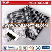 Cotton arab keffiyeh military scarf