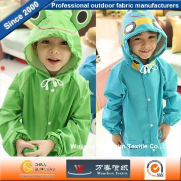 Taffeta PVC Polyester Fabric Waterproof for Children Raincoat